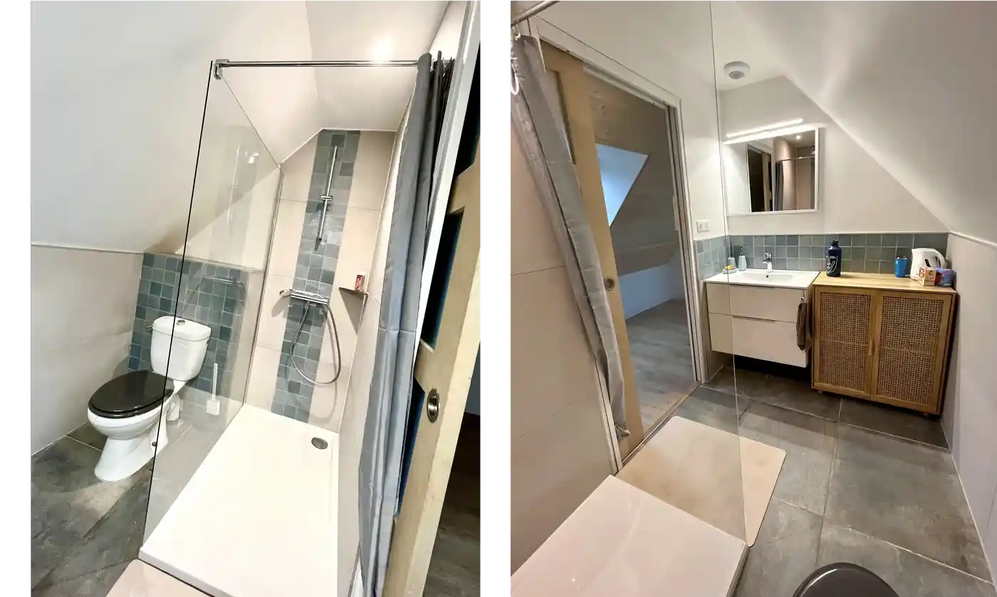 vue intéreur d'une chambre confortable
