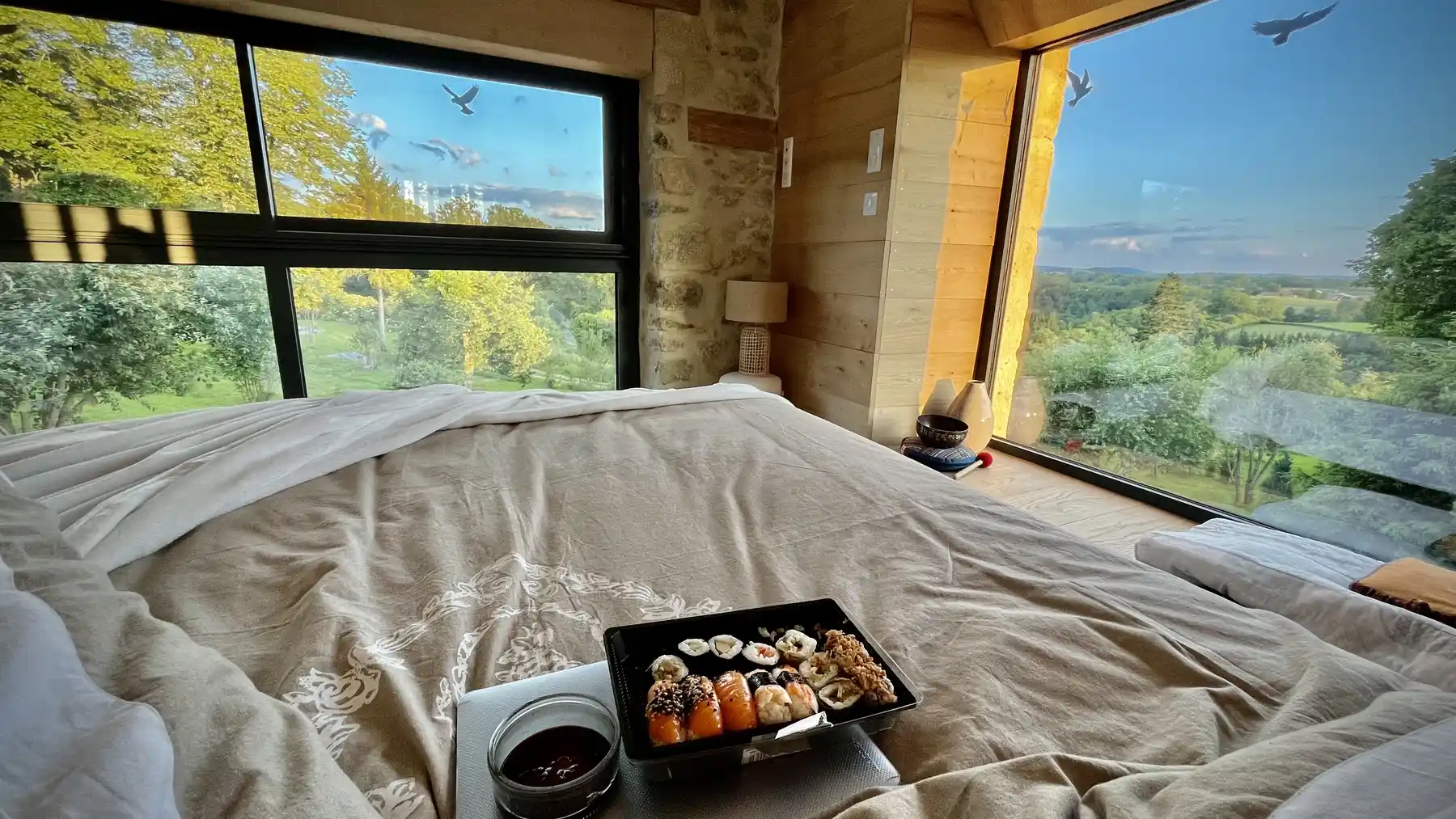 vue intéreur d'une chambre confortable
